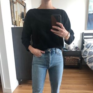 Vince cropped Boatneck sweater!
